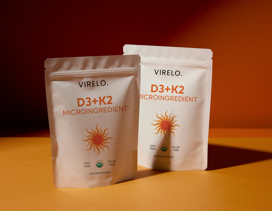 Virelo D3 + K2 Micro-ingredients  |  2 Pack BUNDLE
